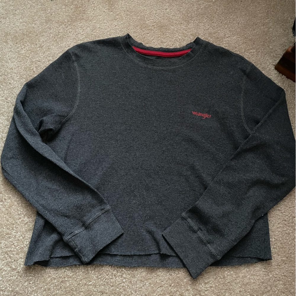gray wrangler henley